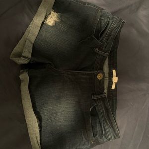 Denim shorts